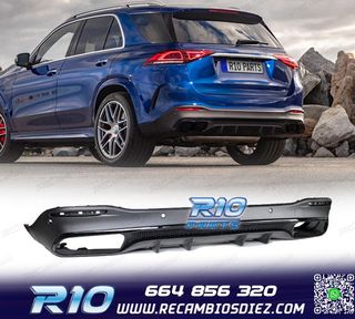 DIFUSOR MERCEDES GLE W167 AMG 19- LOOK AMG GLE63 NEGRO