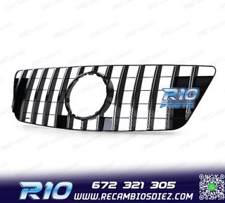 PARRILLA MERCEDES M ML W164 08-11 LOOK AMG NEGRO CROMO