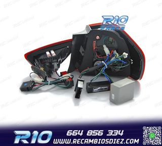 PILOTOS LIGHT BAR BMW E90 LED ROJO