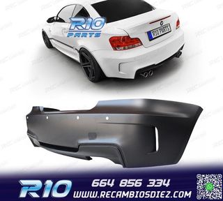 PARAGOLPES TRASERO BMW E82 E88 07-13 LOOK 1M PDC