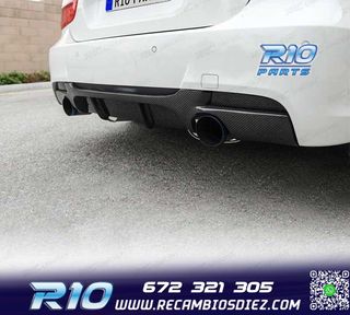DIFUSOR BMW E90 E91 04-12 LOOK M PERFORMANCE CARBONO