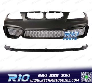 PARAGOLPES DELANTERO BMW E90 E91 05-08 LOOK M4 + SPOILER LIP