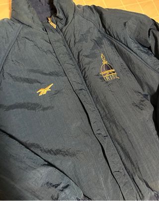 Chaqueta Reebok Vintage Azul y Dorado