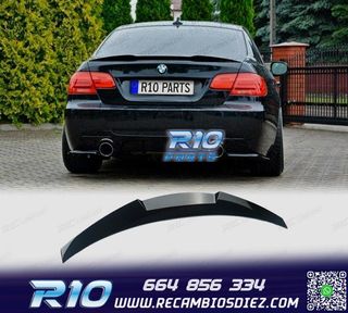 ALERON SPOILER BMW E92 COUPE 06-14 LOOK M4 NEGRO BRILLO