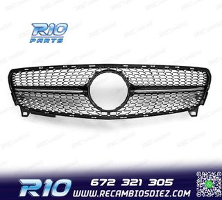 PARRILLA MERCEDES CLASE A W176 16-18 LOOK DIAMOND NEGRO CROM