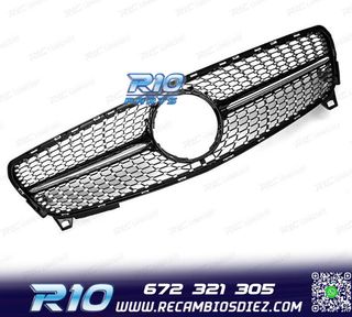 PARRILLA MERCEDES CLASE A W176 16-18 LOOK DIAMOND NEGRO CROM