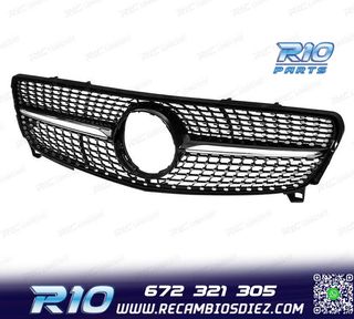 PARRILLA MERCEDES CLASE A W176 16-18 LOOK DIAMOND NEGRO CROM
