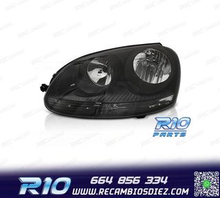 FARO IZQ PARA VOLKSWAGEN VW GOLF V 03-08 FONDO NEGRO