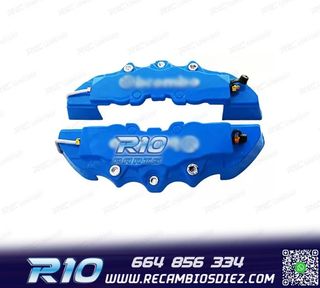 CUBRE PINZAS DE 4 PISTONES LOOK BREMBO AZULES
