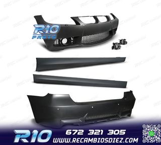 KIT PARAGOLPES BMW E90 PDC Y LAVAFAROS 05-08 LOOK M3