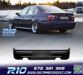 PARAGOLPES TRASERO BMW E39 LOOK M5 PDC DOBLE SALIDA