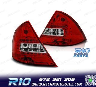 PILOTOS FORD MONDEO MK3 00-07 LED ROJO CROMO