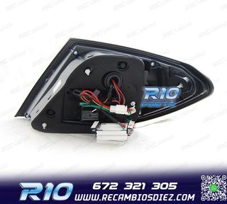 PILOTOS PARA MERCEDES CLASE C W204 SEDAN 07-11 LIGHT BAR ROJ