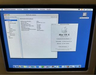 Apple eMac G4 ordenador vintage funcionando 