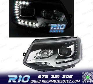 FAROS VOLKSWAGEN VW TRANSPORTER T5 10-15 LUZ DIURNA FONDO NE
