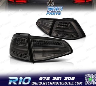 PILOTOS PARA VOLKSWAGEN VW GOLF 7 12-17 LIGHTBAR FONDO CROMO