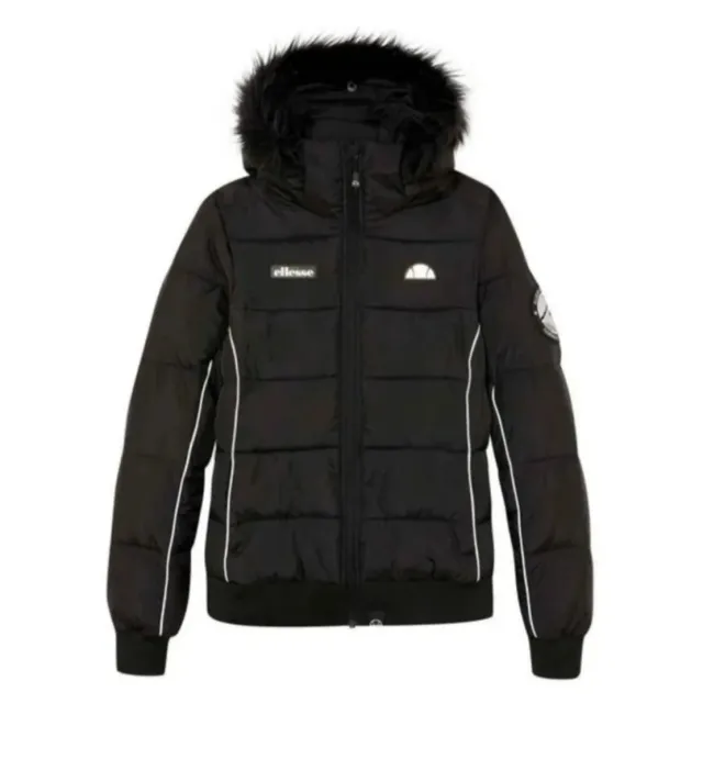 Chaqueta Ellesse acolchada negra