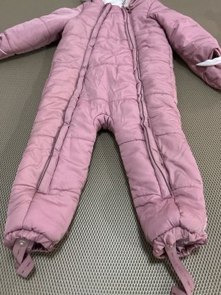 Traje de nieve rosa para niña talla 98 cm