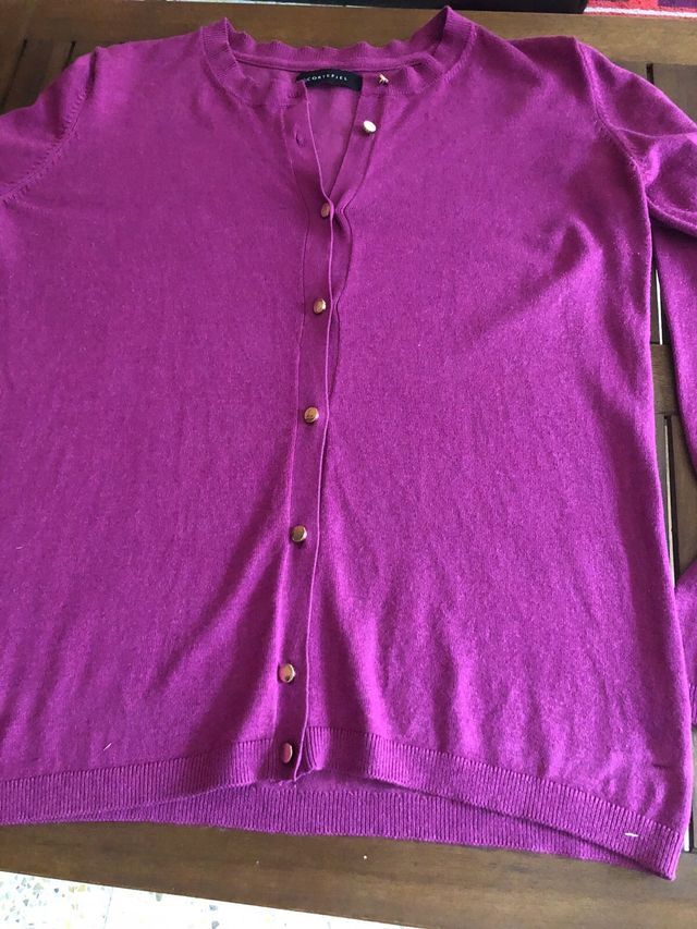 Chaqueta Cortefiel Rosa Botones Dorados