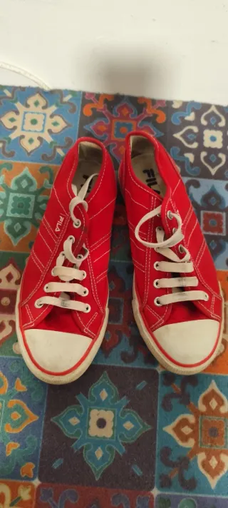 Zapatillas Fila Mujer Rojas
