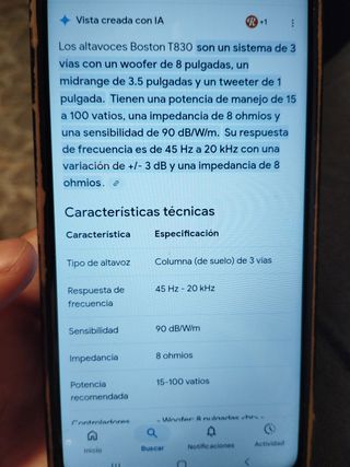 Altavoces Boston T830