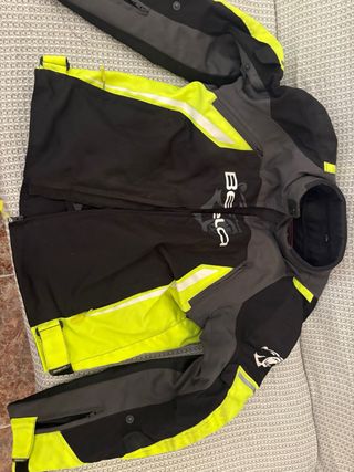 Chaqueta Moto Bela Negra y Flúor