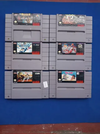 Lote 6 Videojuegos Super Nintendo NTSC