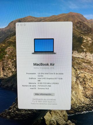 MacBook Air 13 2019 Intel Core i5 1,6 GHz