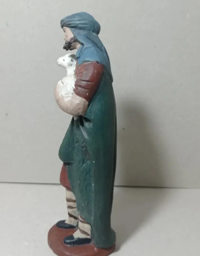 Figura Belén Terracota Pastor con Oveja