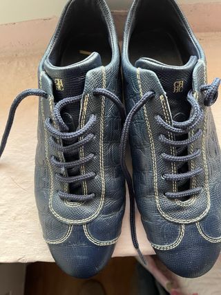 Zapatos piel CH azul