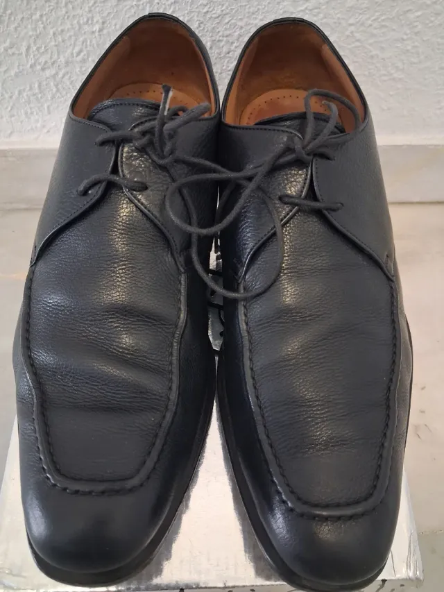 Zapatos de Piel George's  41 Negros