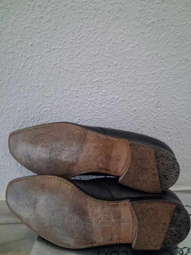 Zapatos de Piel George's  41 Negros