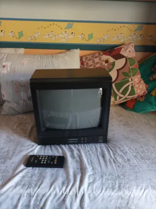 Televisor Telefunken Negro y Dorado