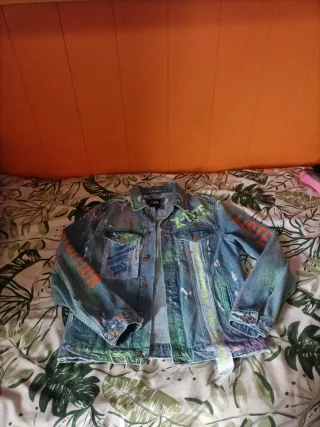 Chaqueta vaquera Zara multicolor