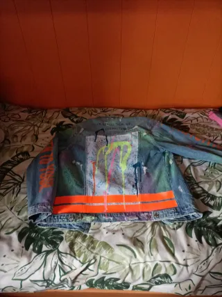 Chaqueta vaquera Zara multicolor