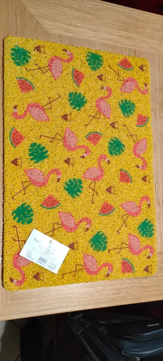 Tappeto con fenicotteri e angurie