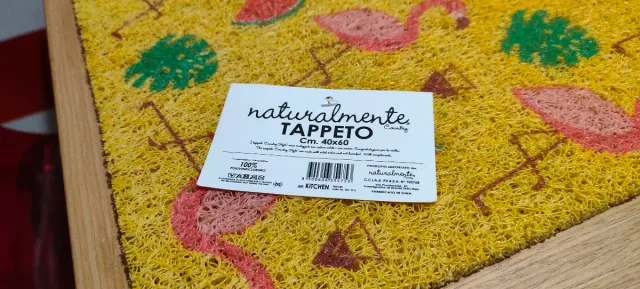 Tappeto con fenicotteri e angurie