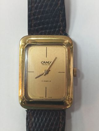Reloj Camy Geneve 17 Jewels Vintage Oro