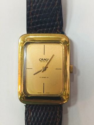 Reloj Camy Geneve 17 Jewels Vintage Oro