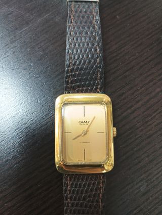 Reloj Camy Geneve 17 Jewels Vintage Oro