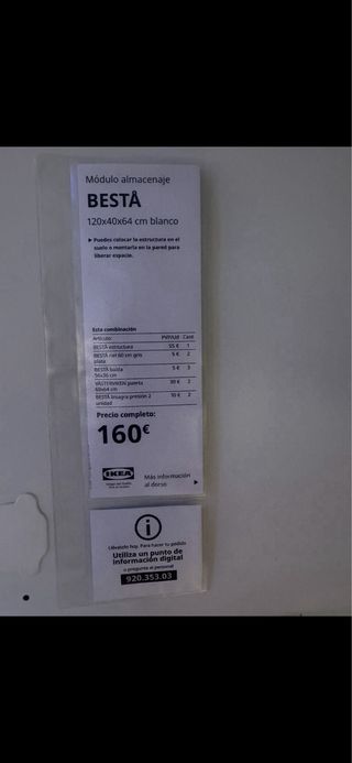 Mueble Salón Blanco Ikea Besta 