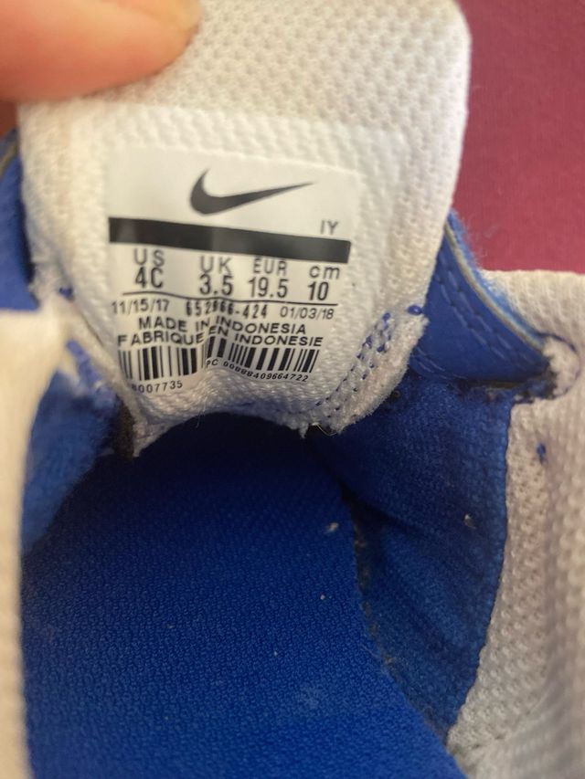 Deportivas Nike bebé niño azul