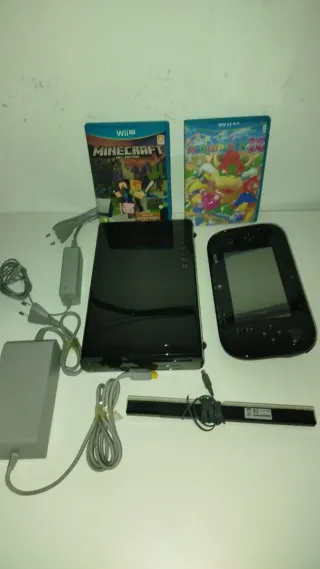Nintendo Wii U Consola Negra + Juegos