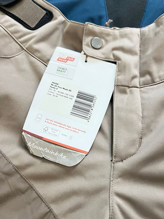 Pantalón Vaude All Year Moab ZO II Beige/Azul