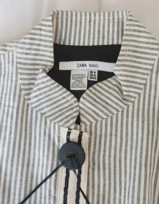 Conjunto Rayas Zara y top Anne Taylor 