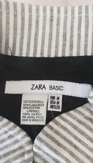 Conjunto Rayas Zara y top Anne Taylor 