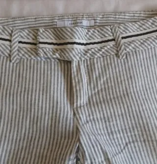 Conjunto Rayas Zara y top Anne Taylor 