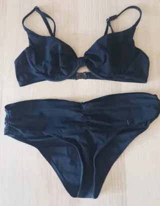 Conjunto Rayas Zara y top Anne Taylor 