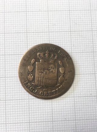 2 Monedas 5 Céntimos Alfonso XII 1878