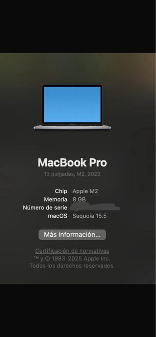 MacBook Pro M2 13 2022 8GB RAM